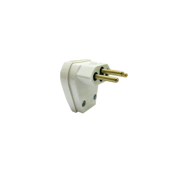 Plugue Macho 10A 250V Branco