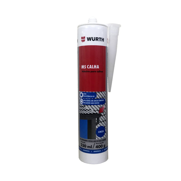 Adesivo Selante para Calhas Cinza 230mL/400g MS Calha Wurth