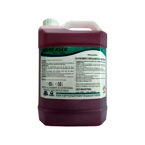 Limpador de Serpentina 5L - Degreaser [CERTIFICADO PELA ANVISA]