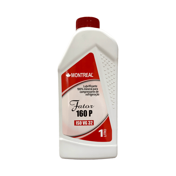 Óleo Mineral Fator 160P para Compressores de Refrigeração e Ar Condicionado - 1 Litro [ISO VG 32]