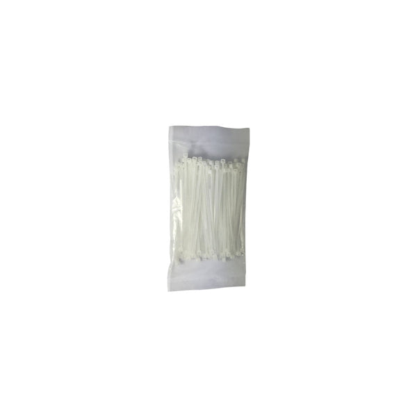 Abraçadeira de Nylon Branca 3,6mm x 150mm 100 Unidades