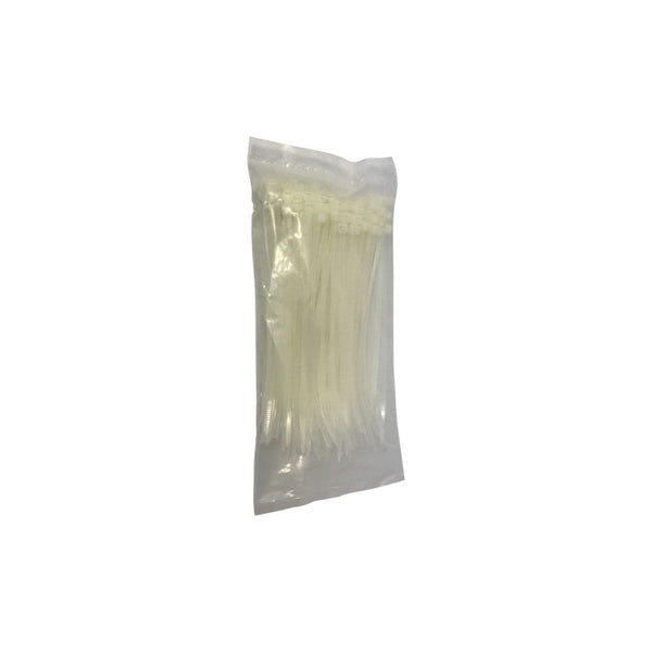 Abraçadeira de Nylon Branca 4,6mm x 200mm 100 Unidades