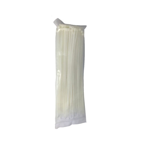 Abraçadeira de Nylon Branca 4,7mm x 300mm 100 Unidades