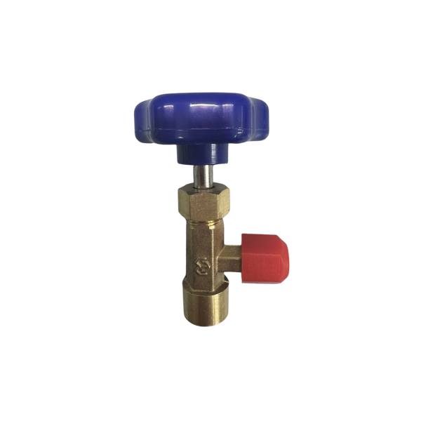 Válvula Perfuradora Acionadora para Lata de Gás Rosca 7/16” - 27UNF com Manopla