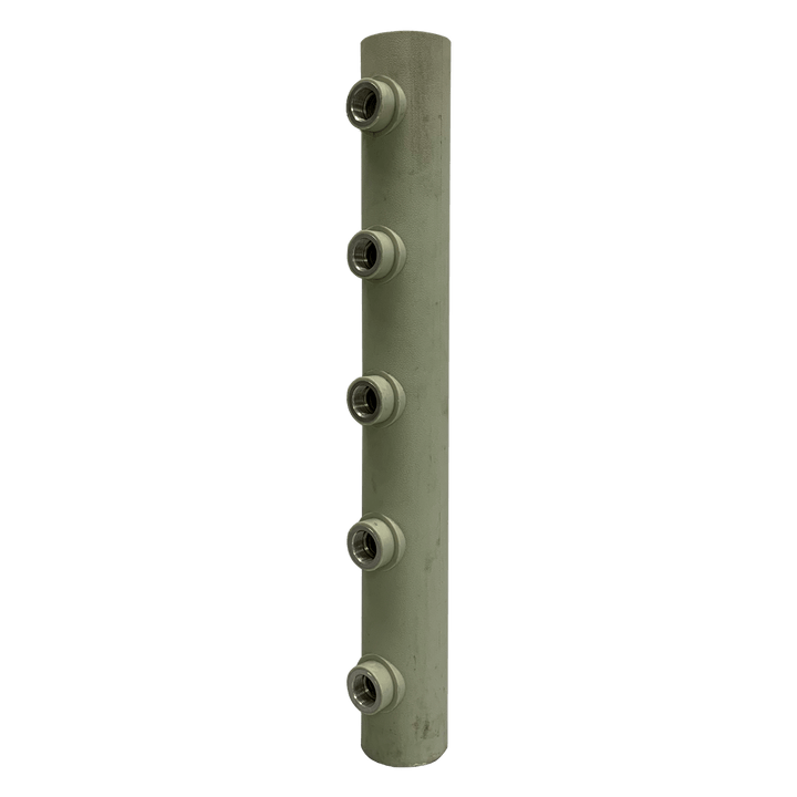 Distribuidor Hidráulico Manifold PPR 75mm 5 Saídas 3/4" Fêmea BSP