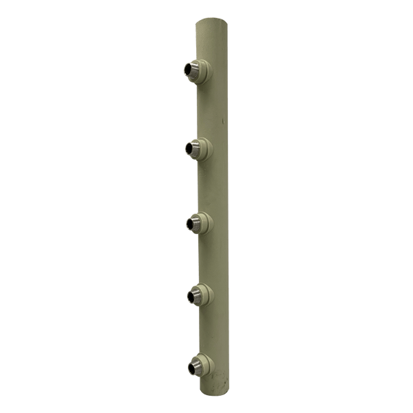 Distribuidor Hidráulico Manifold PPR 63mm 5 Saídas 3/4" Macho BSP