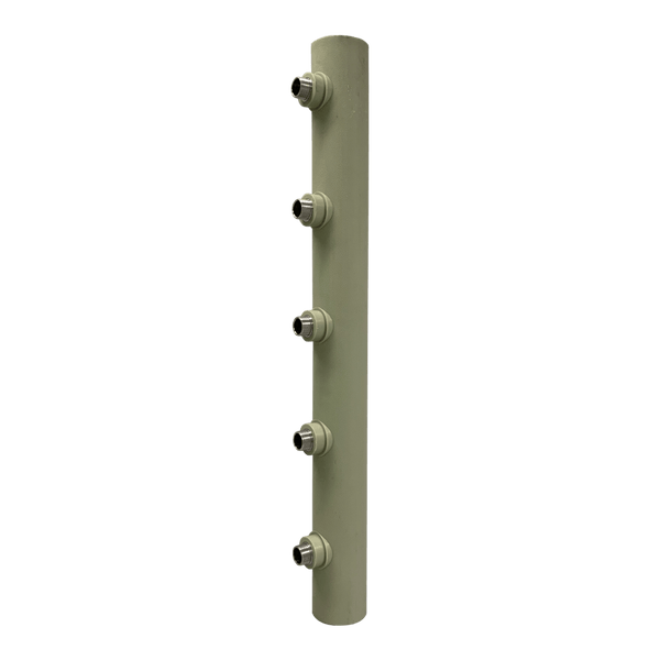 Distribuidor Hidráulico Manifold PPR 75mm 5 Saídas 3/4" Macho BSP