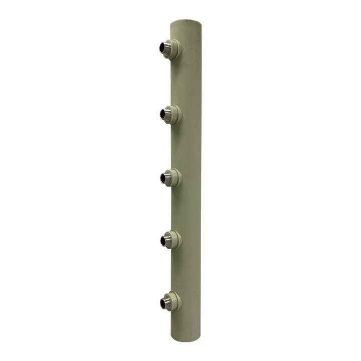 Distribuidor Hidráulico Manifold PPR 75mm 5 Saídas 3/4" Macho BSP