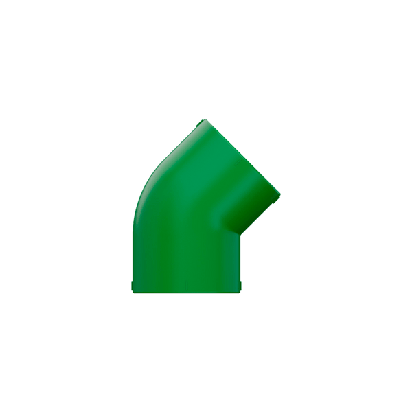 Joelho Cotovelo 45° PPR Água Quente Fria 63mm
