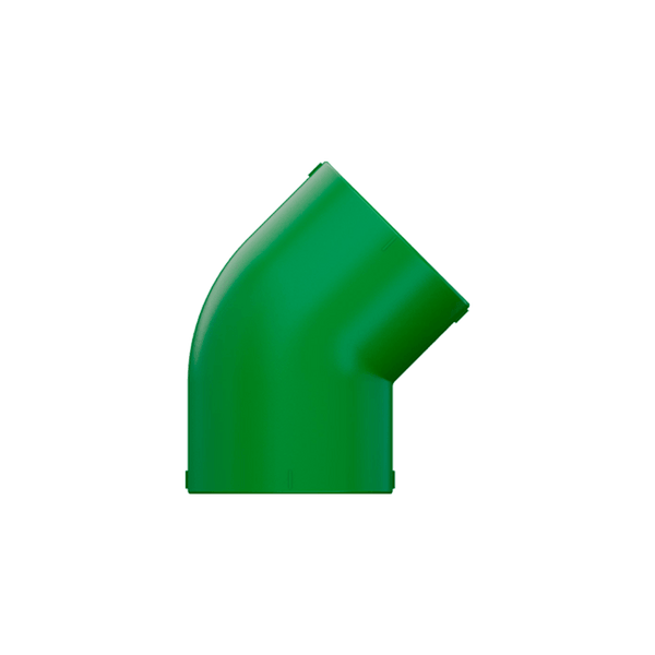 Joelho Cotovelo 45° PPR Água Quente Fria 90mm