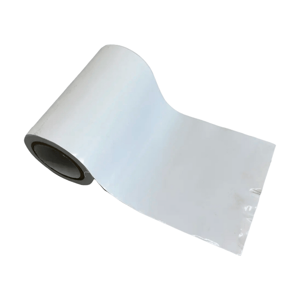 Fita PVC Branca Não Adesiva Acabamento Isolamento Refrigeração Ar Condicionado Split 100mm x 10m