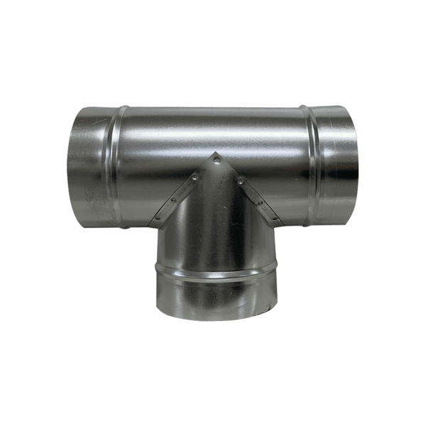 Tee 90° de Chapa de Aço Galvanizada 250mm
