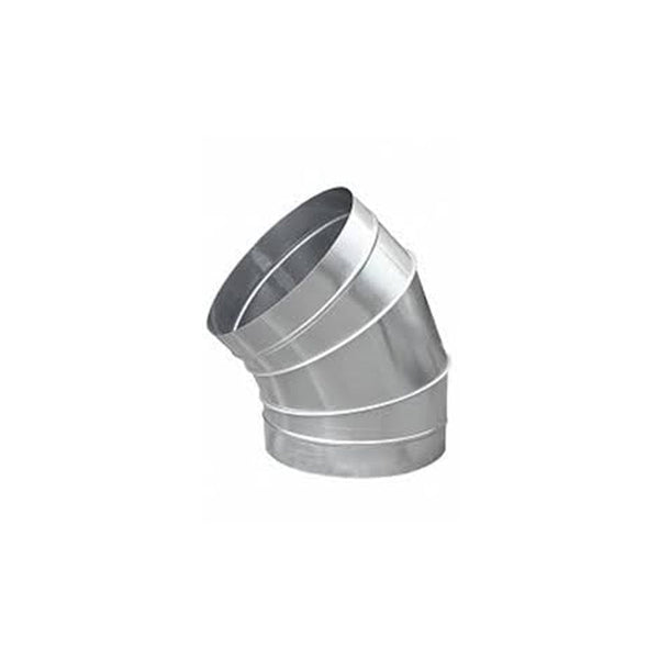 Joelho 45º 150mm de Chapa de Aço Galvanizada