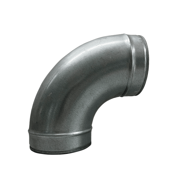 Curva 90º 150mm de Chapa de Aço Galvanizada