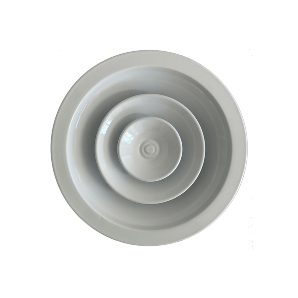 Difusor de Ar Redondo Circular Alumínio Branco 150mm 6pol