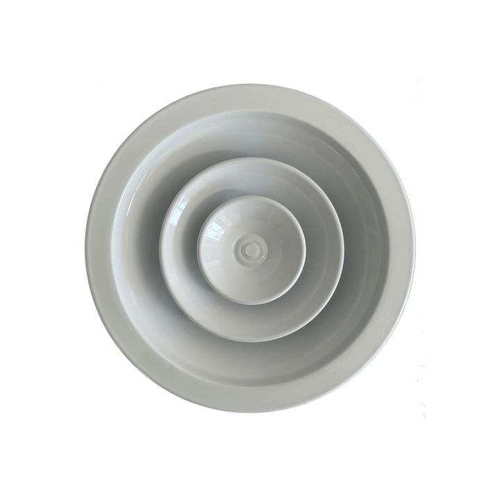 Difusor de Ar Redondo Circular Alumínio Branco 150mm 6pol