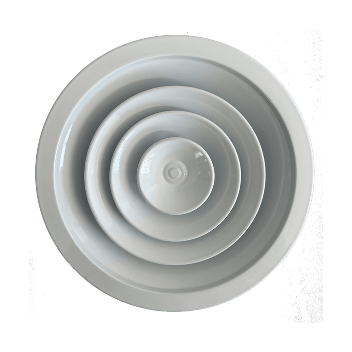 Difusor de Ar Redondo Circular Alumínio Branco 200mm 8pol