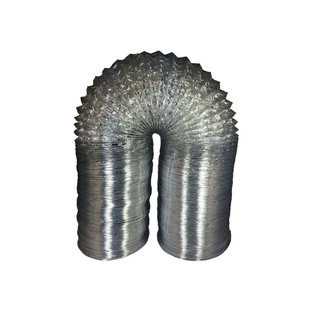 Duto Flexível de Alumínio 125mm (5 Polegadas) – Pacote com 5 metros ...