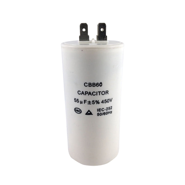 Capacitor Permanente 55uF 380V Plástico