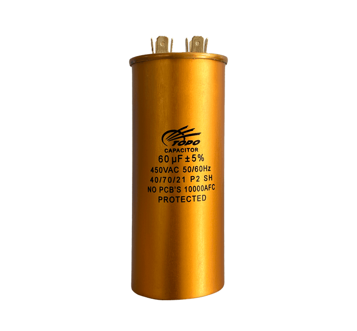 Capacitor Permanente Ar Condicionado Alumínio 60uF ±5% 450V