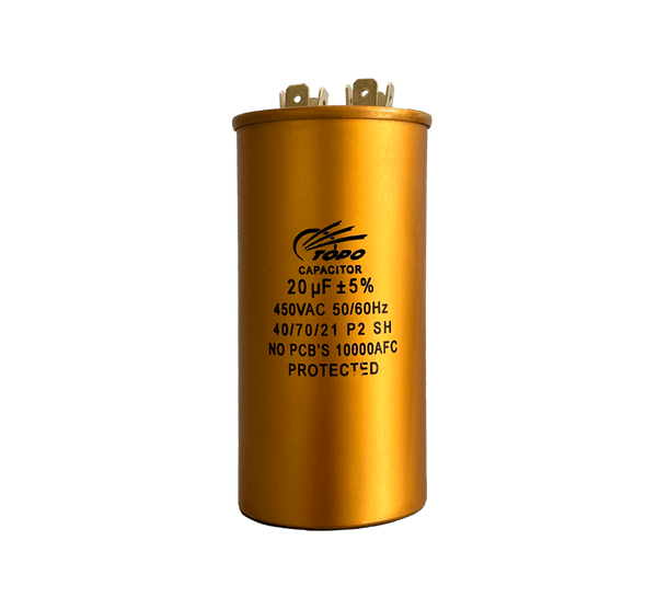 Capacitor Permanente Ar Condicionado Alumínio 20uF ±5% 450V