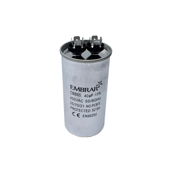 Capacitor Permanente 40uF 450V Alumínio