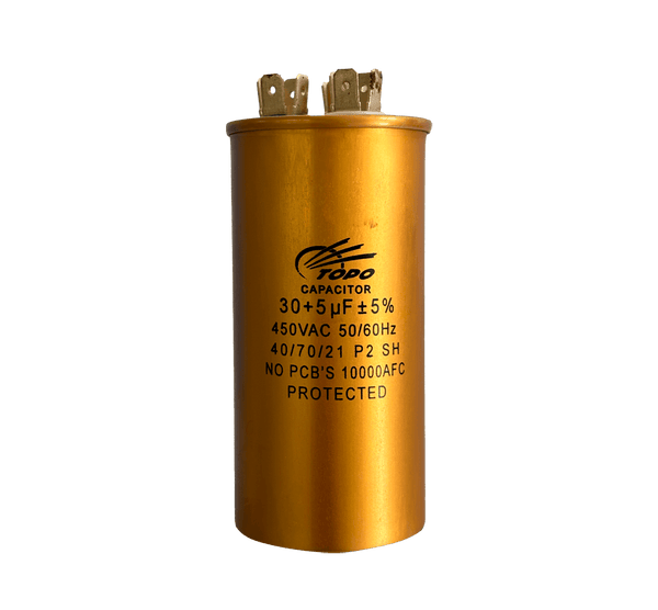 Capacitor Permanente Duplo Ar Condicionado Alumínio 30+5uF ±5% 450V