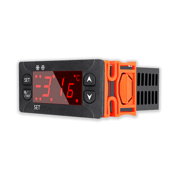 Controlador Indicador Digital de Temperatura ETC-512B -50°C a 105°C 2HP 16A 220V Aquecimento Refrigeração