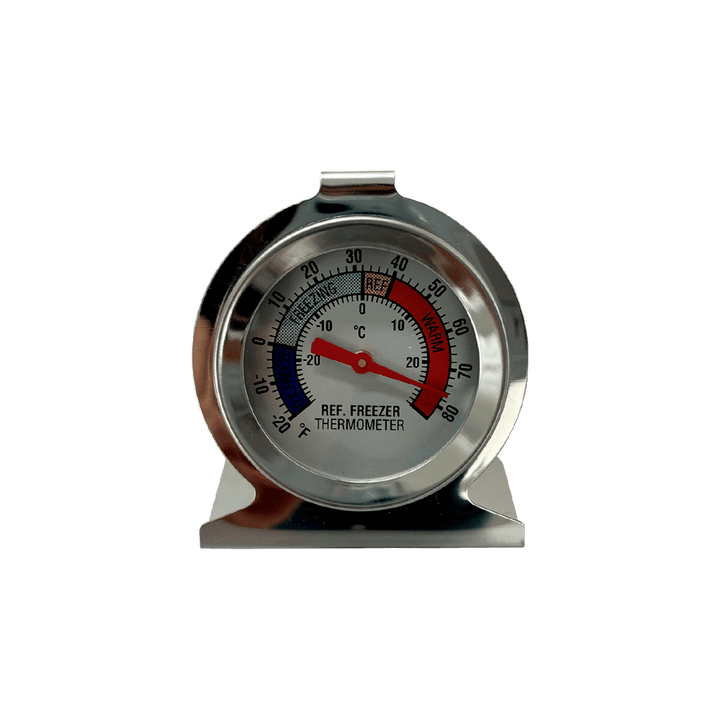 Termômetro Analógico Interno Aço Inoxidável Refrigeração Geladeira Freezer Câmara Fria -30ºC a 30ºC
