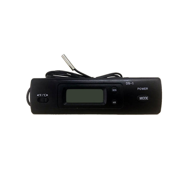 Termômetro Digital Multiuso Display LCD Duplo Sensor com Relógio -50°C a 70°C