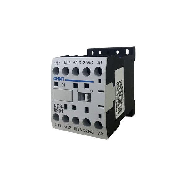 Mini Contator de Potência Auxiliar 3NA + 1NF 9A 220V 60Hz NC6-0901 CHINT