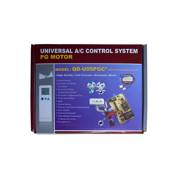 Placa Eletrônica Universal com Controle Remoto e Sensor para Controle de Velocidade e Ventilação para Split Hi-wall / Piso Teto Quente e Frio 220V