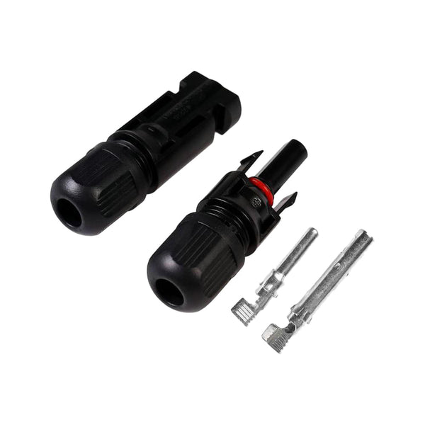 Conector MC4 para Painel Solar Fotovoltaico (Par Macho/Fêmea)