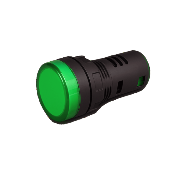 Sinaleiro LED Monobloco 22mm 220V Verde