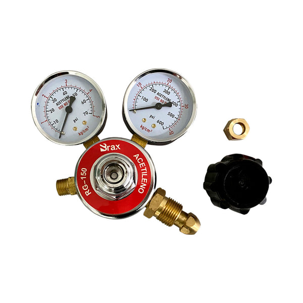 Regulador de Pressão para Acetileno Escala Kg/cm² e Psi