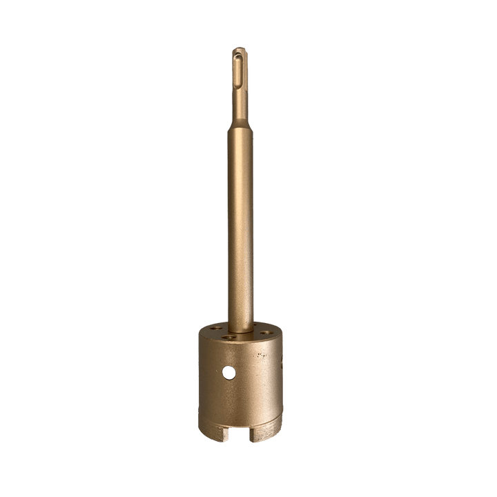 Serra Copo Diamantada Diâmetro 53mm Haste Pino Guia Engate SDS Comprimento Copo 55mm