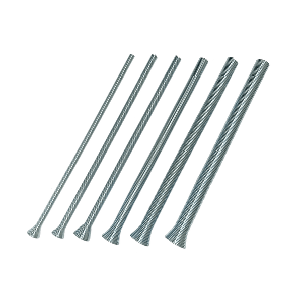 Kit com 6 Molas para Curvar Tubos 1/4", 5/16", 3/8”, 1/2", 5/8” e 3/4''