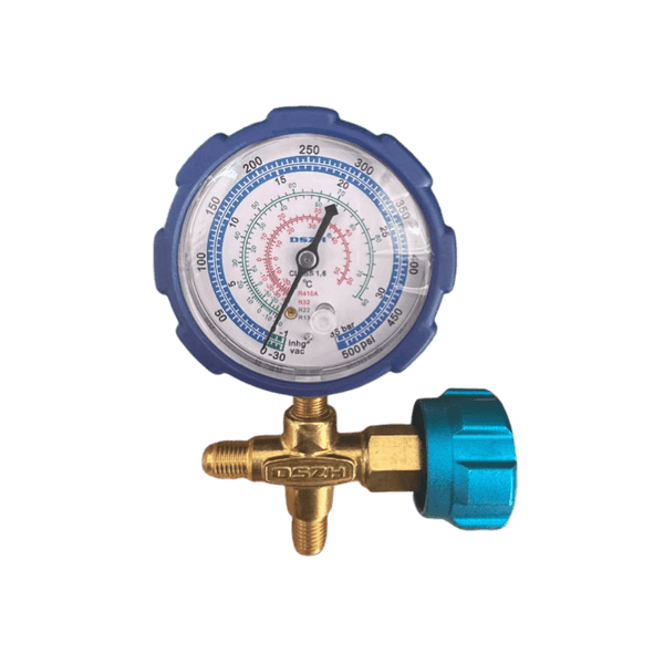 Manifold Simples Profissional Ar Condicionado Refrigeração 1 Via Baixa Pressão R22 R32 R134A R410A DSZH