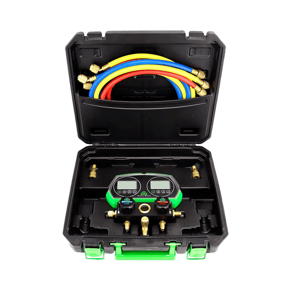Manifold Digital Profissional 2 Vias Vacuômetro Integrado 90 Gases Refrigerantes DSZH SUPER STARS