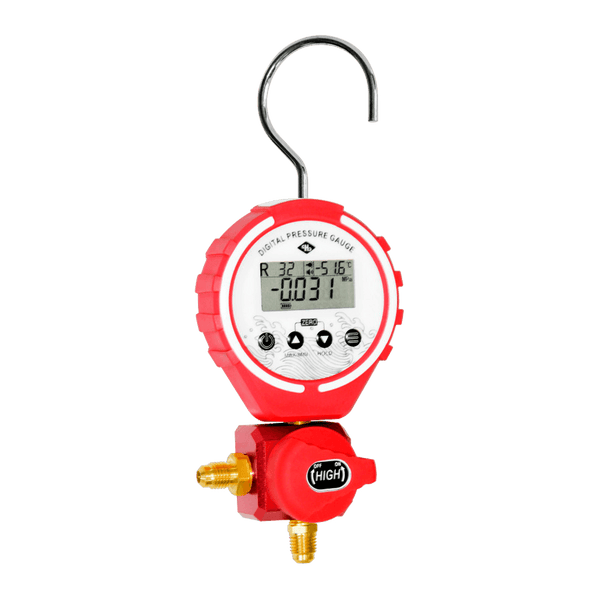 Manômetro Alta Pressão Digital Profissional Refrigeração Ar Condicionado R22 R32 R134A R410A R404A R407C