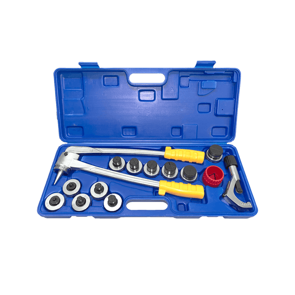 Kit Alargador Expansor Profissional de Tubos 3/8” a 1.5/8” + Cortador 1/4" a 1.5/8" + Escareador 3/16" a 1.1/2" + Rebarbador