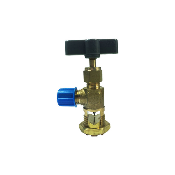 Válvula Perfuradora para Tubo de Cobre 1/4" a 3/8"