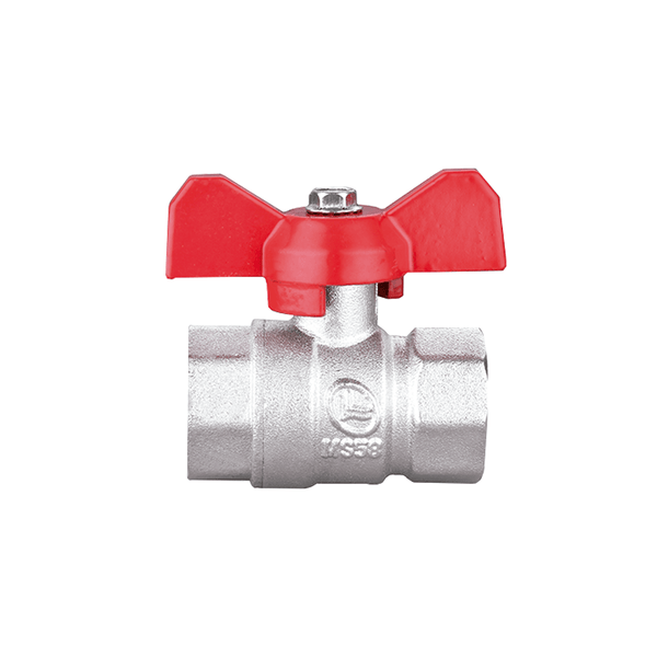 Registro Válvula Esfera Borboleta Latão Rosca Fêmea 3/4" BSP