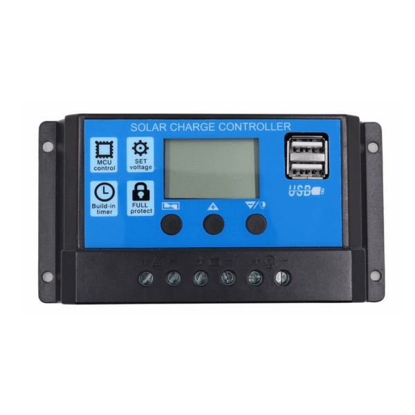 Controlador de Carga Solar PWM 30A 12/24V - Certificado ISO9001:2008