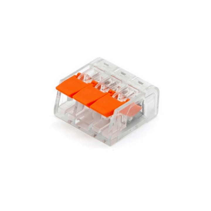 Conector de Emenda Tipo Wago 3 Polos 600V 32A 4mm²