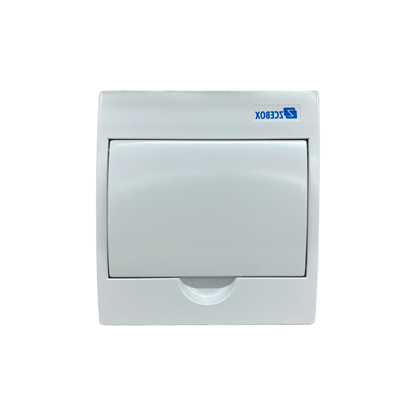 Quadro Caixa Distribuição Branco 8 Disjuntores Sobrepor DIN