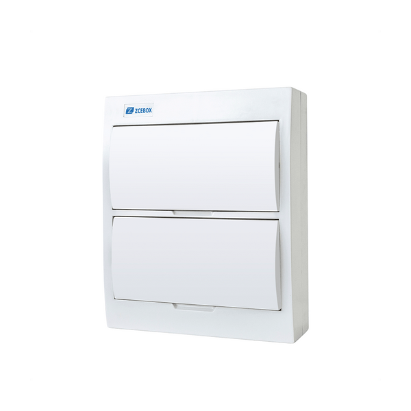 Quadro Caixa Distribuição 24 Disjuntores Sobrepor Barramento (8 + 4 e 8 + 4)