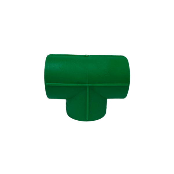 Tê Normal Fêmea PPR Verde Termofusão Água Quente Fria 25mm
