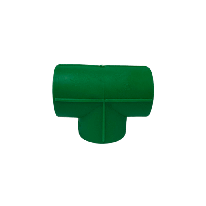 Tê Normal Fêmea PPR Verde Termofusão Água Quente Fria 25mm
