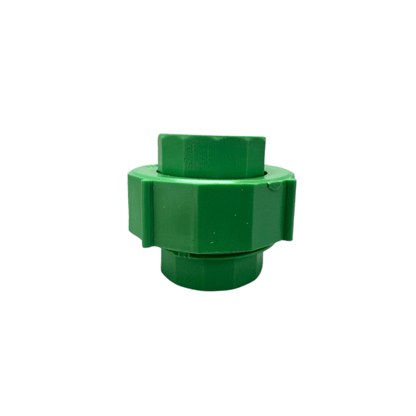 União Plástica 32mm Fêmea Fêmea PPR Verde Termofusão Água Quente Fria